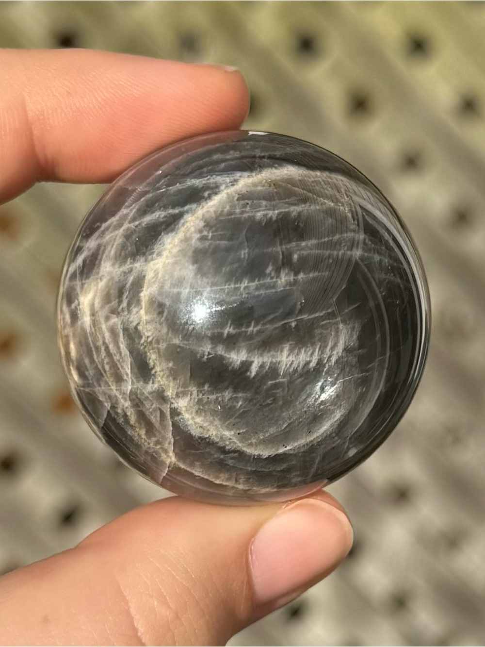 Black Moonstone Sphere Crystal